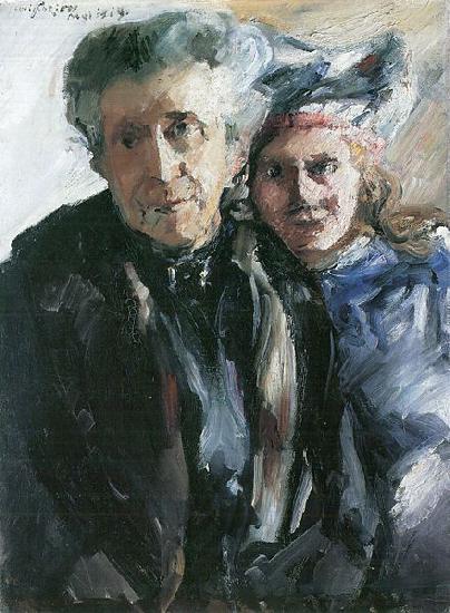 Lovis Corinth Grobmutter und Enkelin oil painting image